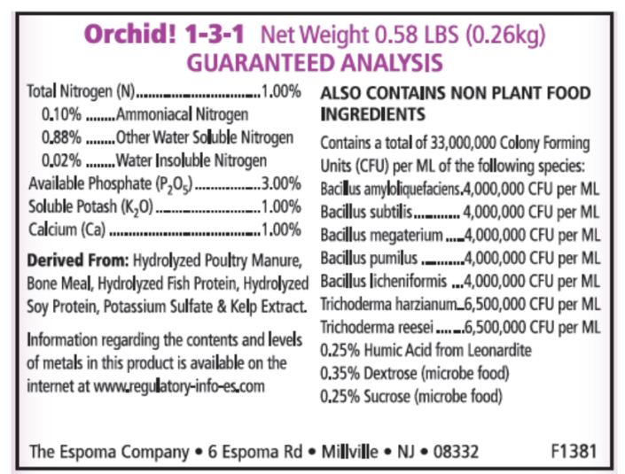 Espoma Orchid! Organic Fertilizer for Orchids Espoma