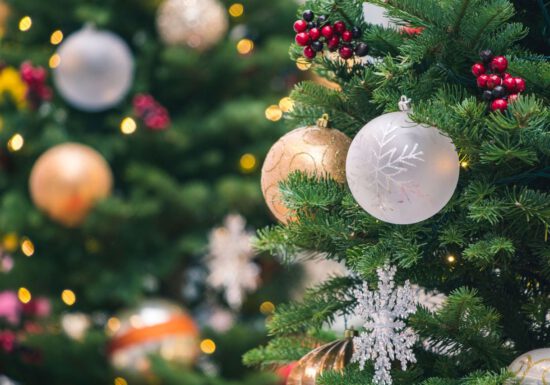 evergreen, Christmas ornaments