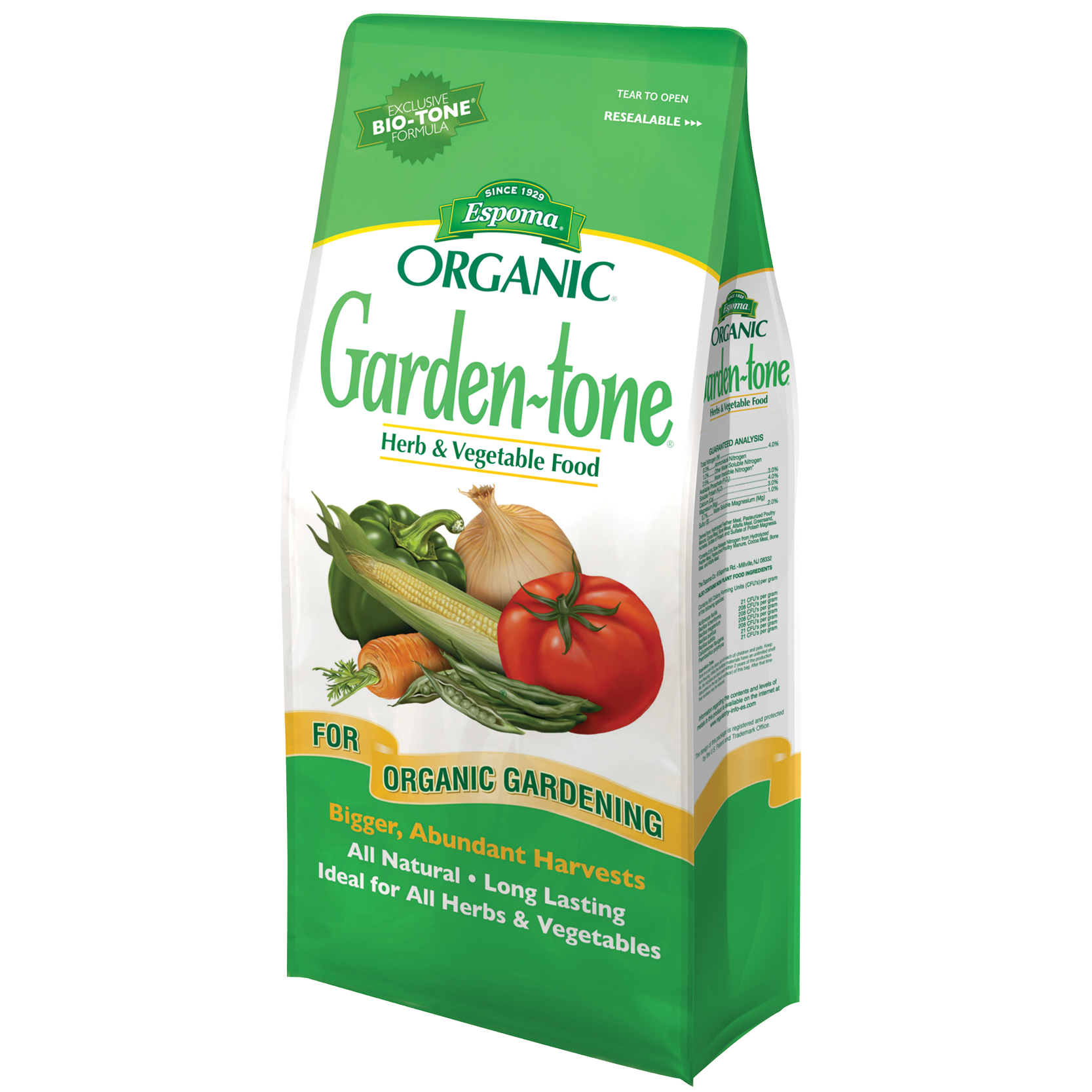Espoma Garden-tone organic fertilizer bag