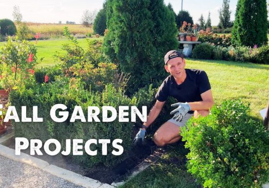 Kaleb Wyse in his garden