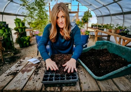Laura from Garden Answer - planting seeds