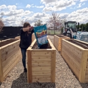 Garden Answer Planting raised beds with Espoma Organic Land & Sea Compost