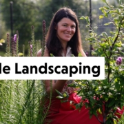 Summer Rayne Oakes in her edible garden