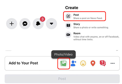 Steps 1-3 - Create post