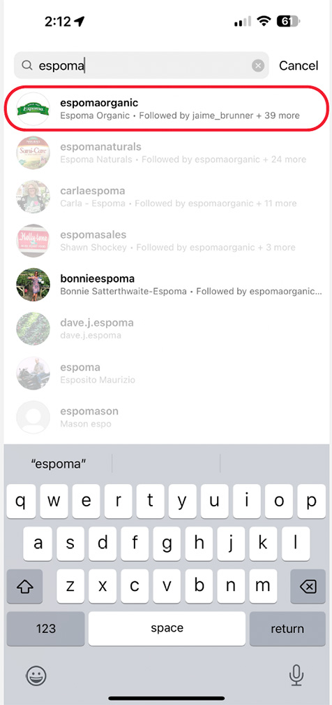 Step 3 - Search Espoma Organic