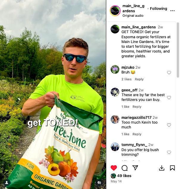 Main Line Gardens Social Post